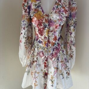 NWT AQUA Dress with floral pattern